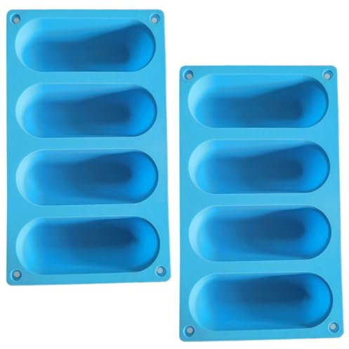 PHENOFICE 2piezas Moldes Antiadherentes Para Panecillos De Hot Dog Resistentes Al Calor Molde Para Pan Lavavajilla