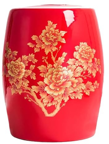 Rice Containers Grain Storage，Rice Storage Container Ceramic Rice Bucket Bins Rice Storage Box for Cereal Flour Sugar Coffee Rice Nuts Snacks Pet Food Rice Dispenser 5KG/10KG/15KG/25KG(Red,5