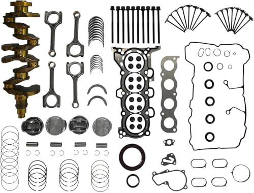 G4NH 2.0 Engine Overhaul Rebuild Kit Crankshaft Con-Rods Piston Bearings Kit & Head Gasket Set & Timing Chain Kit Fit For Hyundai Elantra Kona Tucson Kia Forte Soul Seltos 2.0L L4 2017-2022 231102E501