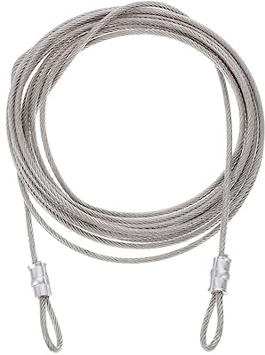 ABOOFAN Câble En Acier Inoxydable Pour Garage Kit De 3 Câbles Métalliques Pour Voile D'Ombrage Garde-Corps Tressé Installation De Voile D'Ombrage Suspendue Fil De Clôture En