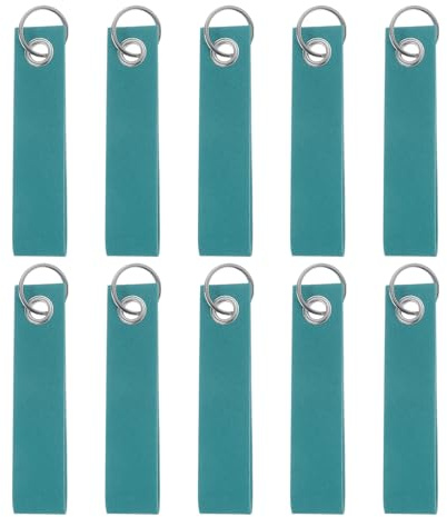 QUARKZMAN Filz Schlüsselanhänger mit Edelstahl Ring, Schlüsselanhänger | Rohlinge Bunt Beschriftbare Filzanhänger für DIY Taschen Dekoration