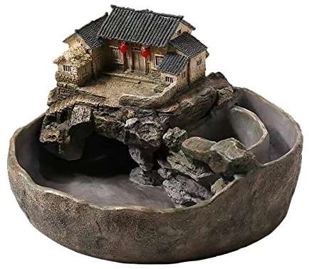 Dh2yjnbf3 Fontaine d'Intérieur Fontaine de Bureau et Petit Aquarium, Architecture Chinoise, Paysage, Fontaine coulante, Ornements, décoration de Salon, de Bureau Fontaine de Table
