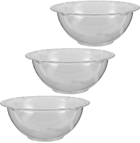 SAFIGLE 3pezzi Ciotola Per Lavaggio Viso Trasparente Vasca Per Pulizia Viso Multiuso Lavabo Per Trattamenti Beauty Piccolo e Pratico Per Uso Professionale e Domestico