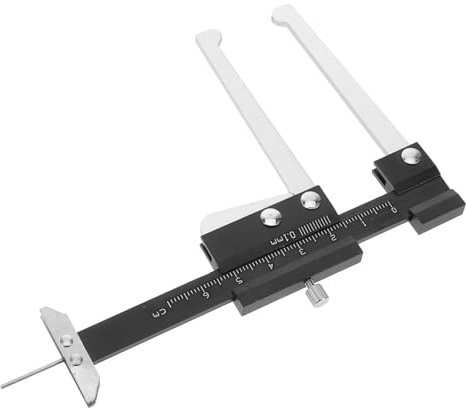 TOBBOMEY Brake Pad Gauge with Scale Accurate Thickness Measuring Tool for Car and Vehicle Brake Discs with Simple Elegant Design