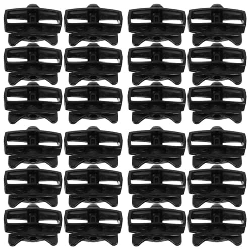 YARNOW Tendeur de Câble Robuste en Métal Noir Portable Kit 24 Pièces pour Clôture Électrique et Jardin Serrage-Fils Multifonction pour Fixation Sécurisée et Entretien Facile des
