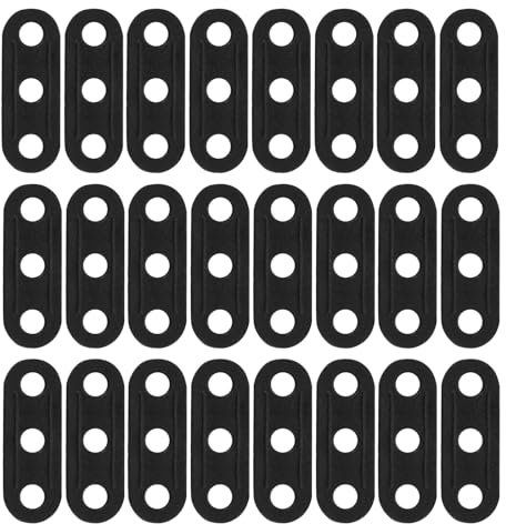 ARTSEWPLY 30 Pezzi Tenditori per Corde da Campeggio Antivento a 3 Fori Regolatori di Corda in Plastica per Tende Teloni e Rifugi Elementi di Fissaggio Resistenti per Escursionismo e