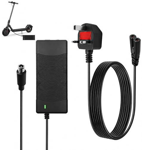 42V 2A Electric Scooter Charger Hoverboard Mobility Scooter Lithium Battery Power Adapter 8mm 1 Pin DC for Xiaomi M365 Pro Pro 2 Mi 3 1s Pure Segway Ninebot G30 ES1 ES2 ES3 ES4 E45E E22E E25E