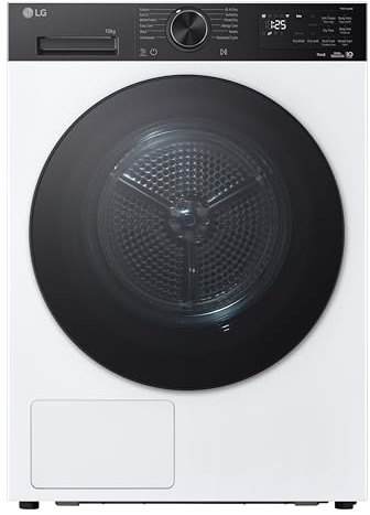LG RNX5010TKB AI Dry Asciugatrice 10 kg Intelligente a Pompa di Calore | Asciugatura con Intelligenza Artificiale, TurboDry 81 min, Allergy Care, Wi-Fi, Condensatore Autopulente, Classe C