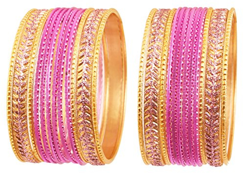 Touchstone Armreif Sammlung modern hübsch attraktiven Look Handgelenk Füller dünne Designer-Schmuck Metall Armreifen Armbänder für Damen Set 2