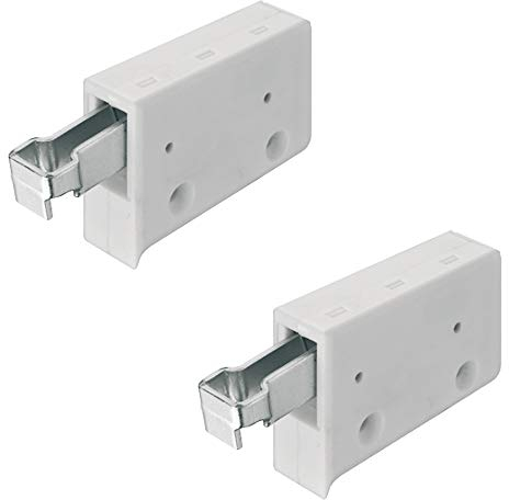 Gedotec Schrankaufhänger Oberschrank Schrank-Aufhängung weiß | Schrankhalter zum Schrauben | Tragkraft 150kg | Stahl verzinkt | Halterung für Hänge-Schränke | 2Stück - Aufhänger für Küchenschränke