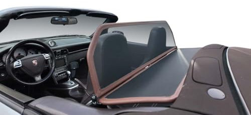 Aperta Windschott passend für Porsche 911 (1998-2004) 100% Passgenau OEM Qualität Braun Windstop Windabweiser