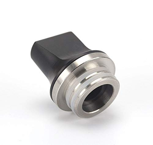 Résine 810 Drip Tip pour Dissipation de Chaleur par atomiseur RDA Embout buccal Fo TFV8 TFV12 Kennedy Goon RDA Accessoires de Vape sans Tabac ni Nicotine (Color : 2pcs Black)