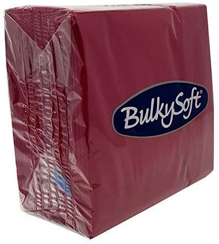Bulky Soft 2-lagige, weiche Papierservietten 100 Dunkelrot