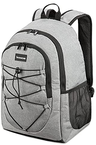 bomoe Kühlrucksack 25L - Outdoor Rucksack mit 16h Kühlfunktion - Strandrucksack mit vielen Taschen zum verstauen - Kühltasche Rucksack isoliert - Kühltaschenrucksack Grau - IceBreezer KR45