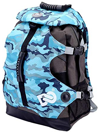 Tubayia Rollschuhe Rucksack Inline Skates Aufbewahrungstasche Schultertasche für Kinder und Erwachsene (Camo)