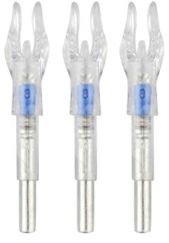 SHARROW 6/12 PCS LED cames de flèche encoches Lumineuses légère pour Arbre de flèche avec diamètre intérieur 4,2 mm, Arc à poulies Sport tir à l'arc Formation flèche Accessoires (Bleu, 6 PCS)