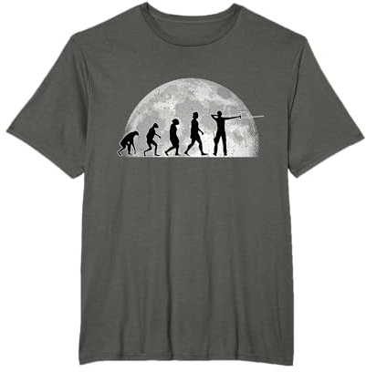 Bogenschütze Evolution Mond Pfeil und Bogen Bogenschießen T-Shirt
