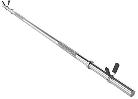 G5 HT SPORT Verchromte Hantelstange mit 150 oder 180 cm Durchmesser. 25 mm Federverschluss (180 cm)