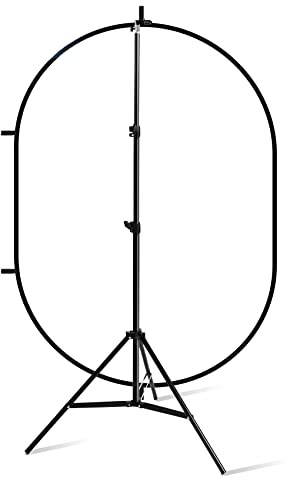 Selens 149,9 x 99,1 cm großes Pop-Up-Licht-Diffusor-Set, Nylon, Schwarz, Softbox, mit 1,8 m Lichtständer und Clip-Halter für Fotostudio-Portrait und Produktaufnahmen