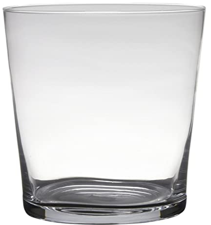 innaGLAS Cache-Pot en Verre Alena, Transparent, 29cm, Ø29cm - Pot à Plantes