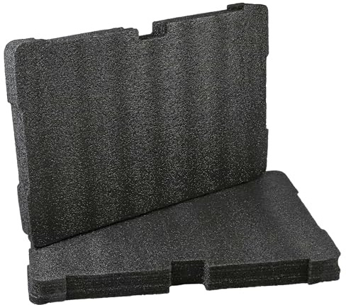vhbw Schaumstoffeinlage Ersatz für Milwaukee 4932471428 für Werkzeugkoffer | Schaumstoff, Schwarz