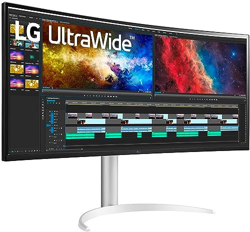 LG 38BQ85C-W 38' 21:9 Business Curved UltraWide(TM) QHD+ (3.840 x 1.600) IPS Monitor
