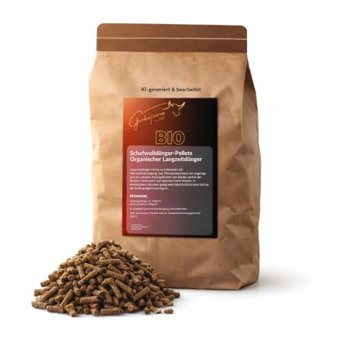 GardenTaurus® Bio Schafwolldünger Pellets | organischer Langzeitdünger | Naturdünger aus Deutschland | 2,5 kg für ca. 25 m²