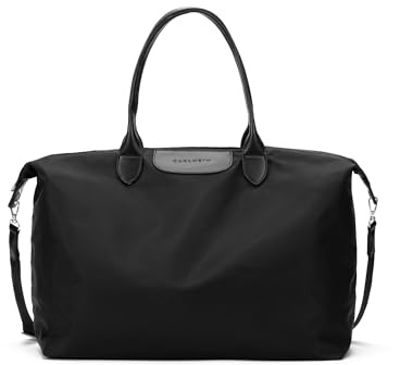 Carlheim Haven Handbag, Travel Sports Spacious, Nylon, Black, X-Large
