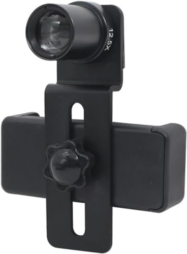 Lab microscope Accessories Diameter 23.2mm 30mm 30.5mm mobile phone clip with 12.5X eyepiece lens mobile phone mounting adapter Telescope accessories (Size : 23.2mm)
