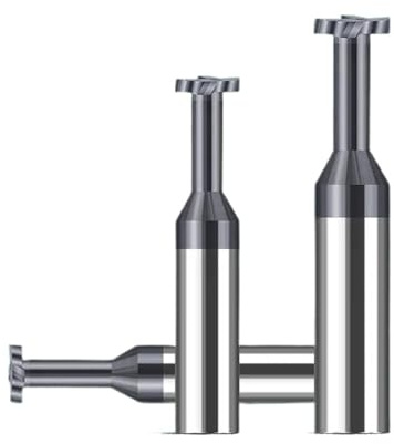 T-Nut-Fräswerkzeuge 1 stücke Hartmetall T Slot Fräsen Wolfram Werkzeug Metall Aluminium Stahl Kupfer Bearbeitung 2 3 4 6mm 8mm 10mm 12mm T Typ(For Aluminum,6X0.6)