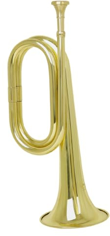 BESTonZON kupfer horn Bandtrompete Blasinstrument Miniatur-Signalhorntrompete Bandhorn Trompeteninstrument musikinstrumente musical instruments Kupfer Trompete Trompetenhorn Messing Golden