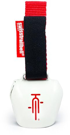 swisstrailbell® Mexico Edition WhiteBell - RedBike, rotes Band, Fahrradklingel, Traibell, Signalglocke