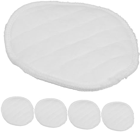 HAPINARY Stilleinlagen Einfache und Elegante Weiße aus Baumwolle Wiederverwendbare 12-lagig Waschbar und Saugfähig 10 Stück Brustpads für Schwangerschaft und Stillzeit