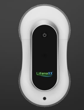 Robot lave-vitres avancé Lifenaxx LX-055, lave-vitres électrique avec 2 buses de pulvérisation, puissance d'aspiration élevée (2800 PA), grand réservoir d'eau de 70 ml, télécommande