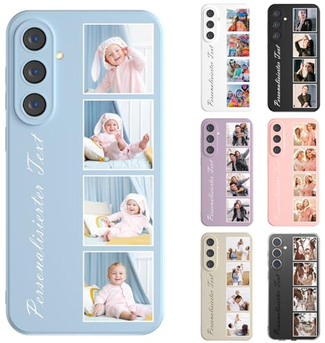 CHABDA Personalisierte Handyhülle mit Bild Foto Text für Samsung Galaxy S23 5G Selbst gestalten für individuelle TPU Hülle mit Eigenem Foto Bild Text Selbst Gestalten Custom Case Mehrfarbig