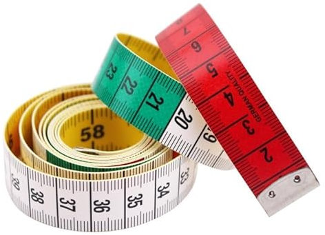 4.9FT Tape Measure, Dual Sided Body Measuring Tape, Clothes Fabric Sewing Measure Tapes with Button, Soft Tape Measure for Sewing, Tailor, Waist, Fabric, Dressmaking