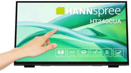 Hannspree Ht240cua Monitor Pc 60,5 Cm [23.8] 1920 X 1080 Pixel Full Hd Led Touch Screen Nero (24 Touch Optical Usb Hub Mpp2 Sup)