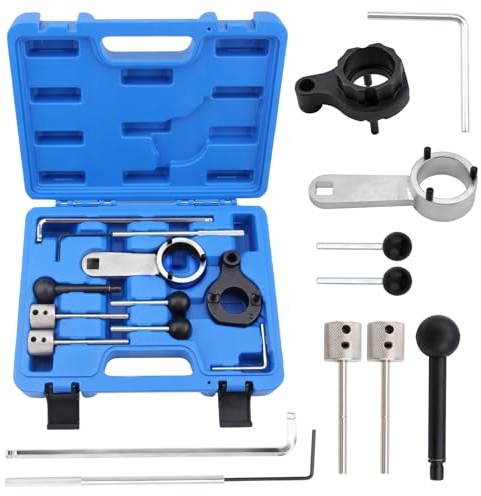 DOCAS Juego de árbol de levas de la Herramienta de Ajuste del Motor，Herramientas de Ajuste del Motor Compatible para VW Audi Seat Skoda 1.4 1.6 2.0 TDI CR T10264 T10265 T10060A T10051 T10490
