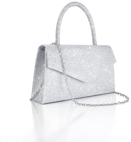 BELICOO Abendtasche mit Strasssteinen für Damen, glitzernde Clutch, Abendtasche, Aluminiumperlen, Handtaschen für Abschlussball, Hochzeit, Party, Verlobung