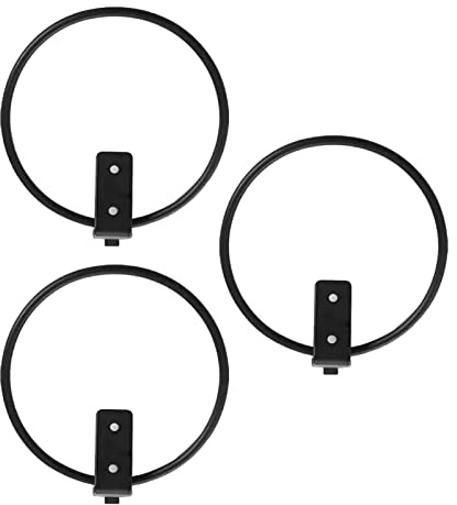 Yctze 3pcs Porta da Fiori Montata a Parete Anelli per Piante in Metallo per Uso Interno Ed Esterno, Dimensioni di 6 Pollici e Eleganti