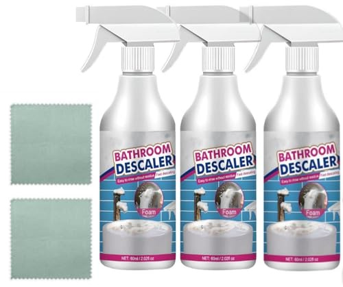 Nettoyant Salle de Bain, Nettoyeur deTaches Têtues,Lessive Liquide,Nettoyant Anti-Calcaire pour Cabine de Douche, Produit d'Entretien Multi-Surfaces Pour WC Toilettes Égout Salle de Bains Nettoyage -