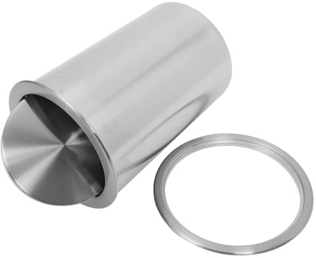 IMIKEYA Cubo De Basura De Acero Inoxidable Para Cocina Cubo De Basura De Acero Inoxidable Con Tapa Empotrada Para Encimera De Encimera
