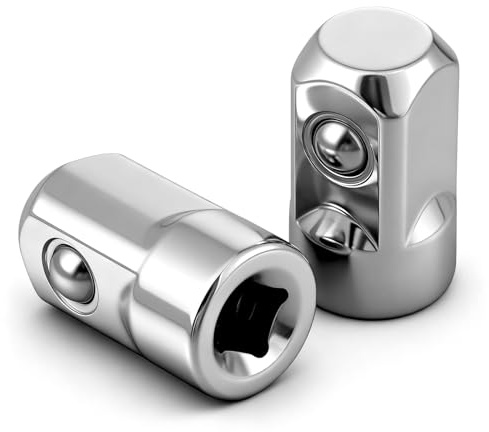 Alrhso 2 Stück 1/4 auf 1/2 Stecknussadapter Stecknuss Adapter Buchsenadapter Reduzierstück Stecknuss Adapter