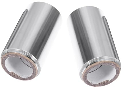 Sewroro 2 Rollos de Papel de Aluminio en Peluquería para Teñir el Cabello Papel de Estaño Plata que Acelera el Proceso de Color y Mejora la Penetración en Barbería