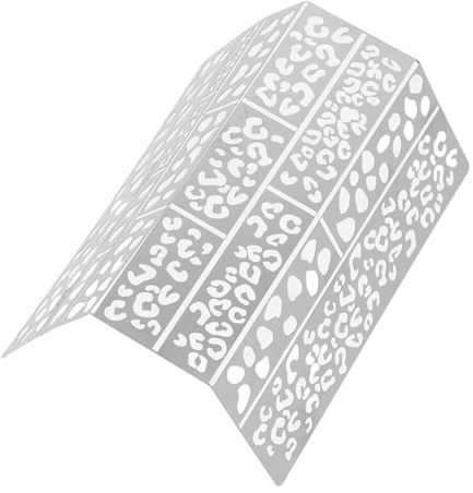ARTSEWPLY Plantilla Reutilizable para Aerógrafo Estampado de Leopardo Plantilla Calada de Camuflaje para Modelos de Tanques Material Resistente para Manualidades y Pintura en Aerosol