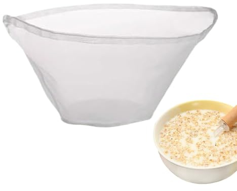 Colador de bolsas de frutos secos, reutilizable, sin blanquear, eficiente, de leche de nueces, colador de paño de cocina para frutas y verduras, rellenos deshidratados, salsas a prueba de pan de