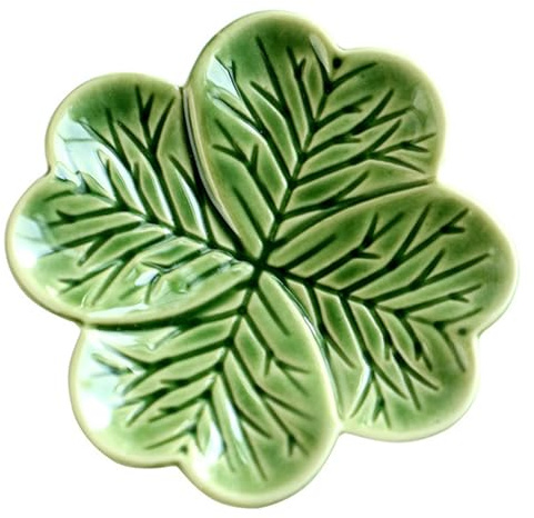 Repose-cuillère en céramique, porte-cuillère à quatre feuilles fabriqué à la main, porte-ustensiles de cuisine, bonheur, résistant la chaleur et passe au lave-vaisselle pour la maison |.Repos