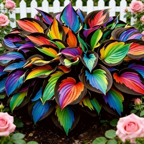 Hosta rari decorative, adatte a giardini, terrazzi e balconi-4bulbi-D