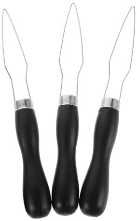 SAFIGLE 3 Pièces Outil D'aide à L'habillage pour Personnes Âgées avec Crochet à Boutons en Bois et Métal, Léger et Portable, pour Pantalon et Bouton, Usage à Domicile Voyage