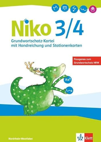 Niko Sprachbuch 3/4. Ausgabe Nordrhein-Westfalen: Grundwortschatz-Kartei mit Handreichungen und Stationenkarten Klasse 3/4: Grundwortschatz-Kartei mit ... Klasse 3/4 (Niko. Ausgabe ab 2020)